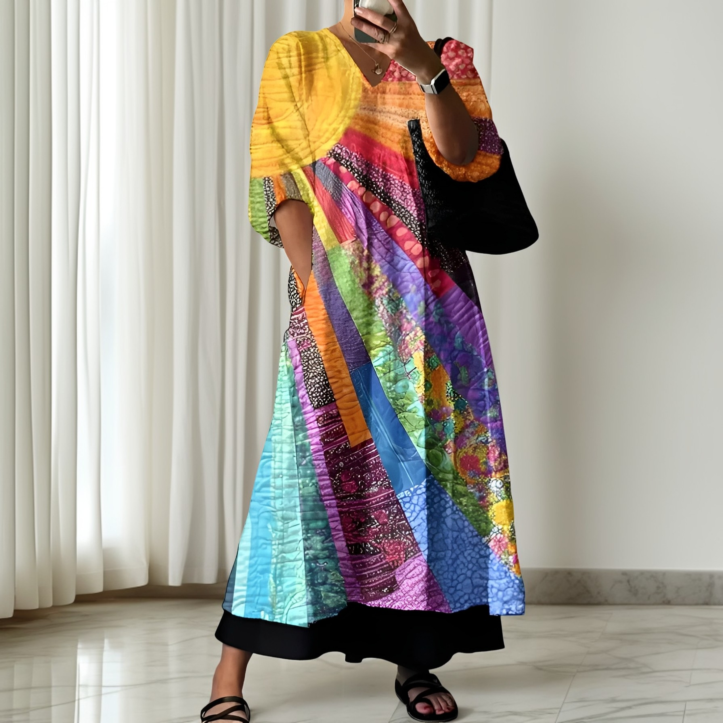 Zanna - Elegantes und farbenfrohes Kleid für Frauen