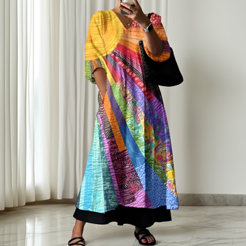 Zanna - Elegantes und farbenfrohes Kleid für Frauen