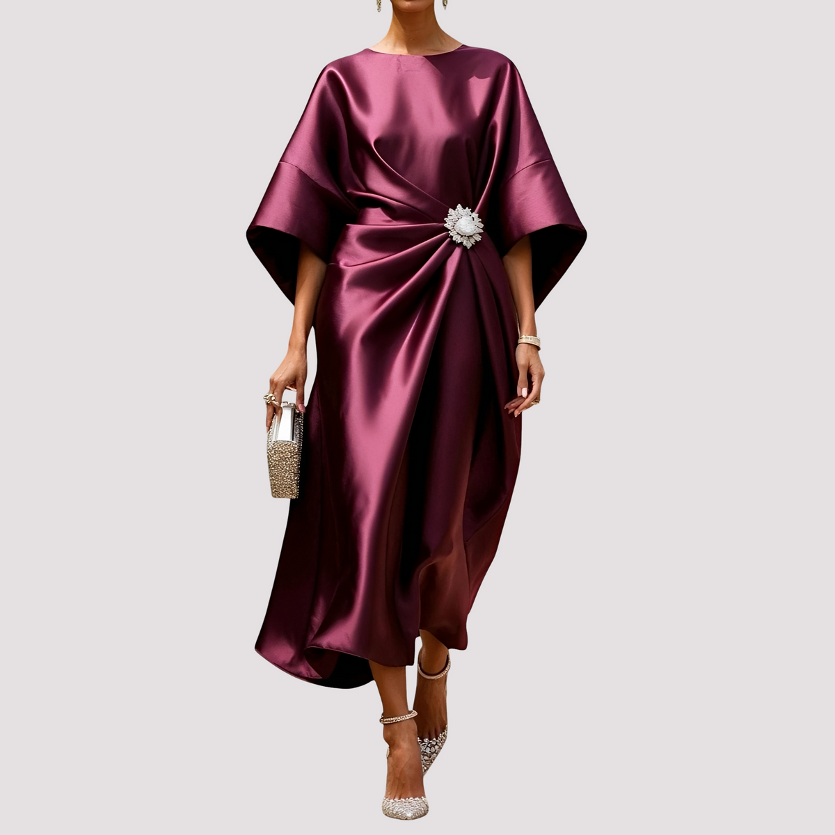 Kay - Modisches Wickel-Midikleid