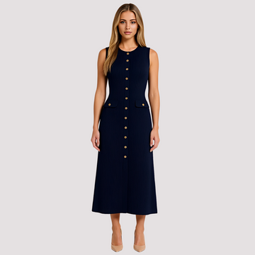 Jorja - Schickes Midikleid mit Knopfdetails