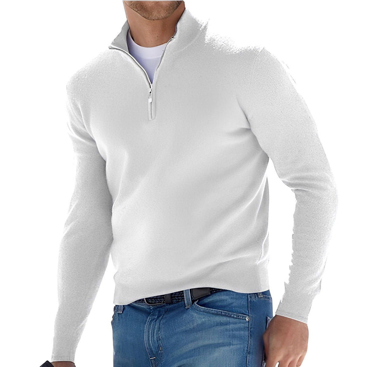Nash - Freizeit-Pullover mit halbem Reißverschluss