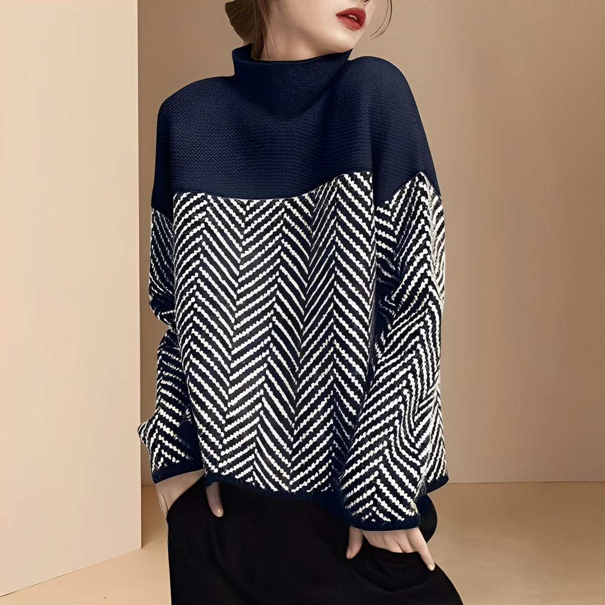 Maryann - Stilvoller und behaglicher Pullover mit Rollkragen