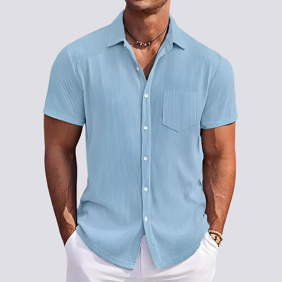 James - Elegantes gestreiftes Hemd für Herren