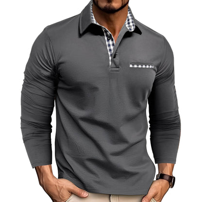 Rupert - Komfortables Langarm-Poloshirt für Herren