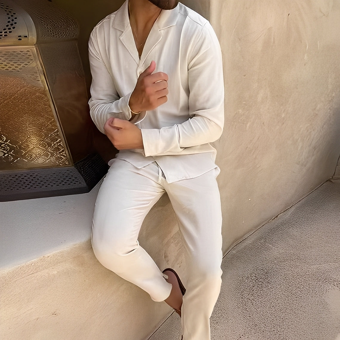 Hadrien - Herren-Set mit Langarmshirt und Hose