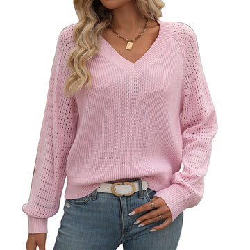 Poppy - Eleganter Pullover mit V-Ausschnitt für Frauen