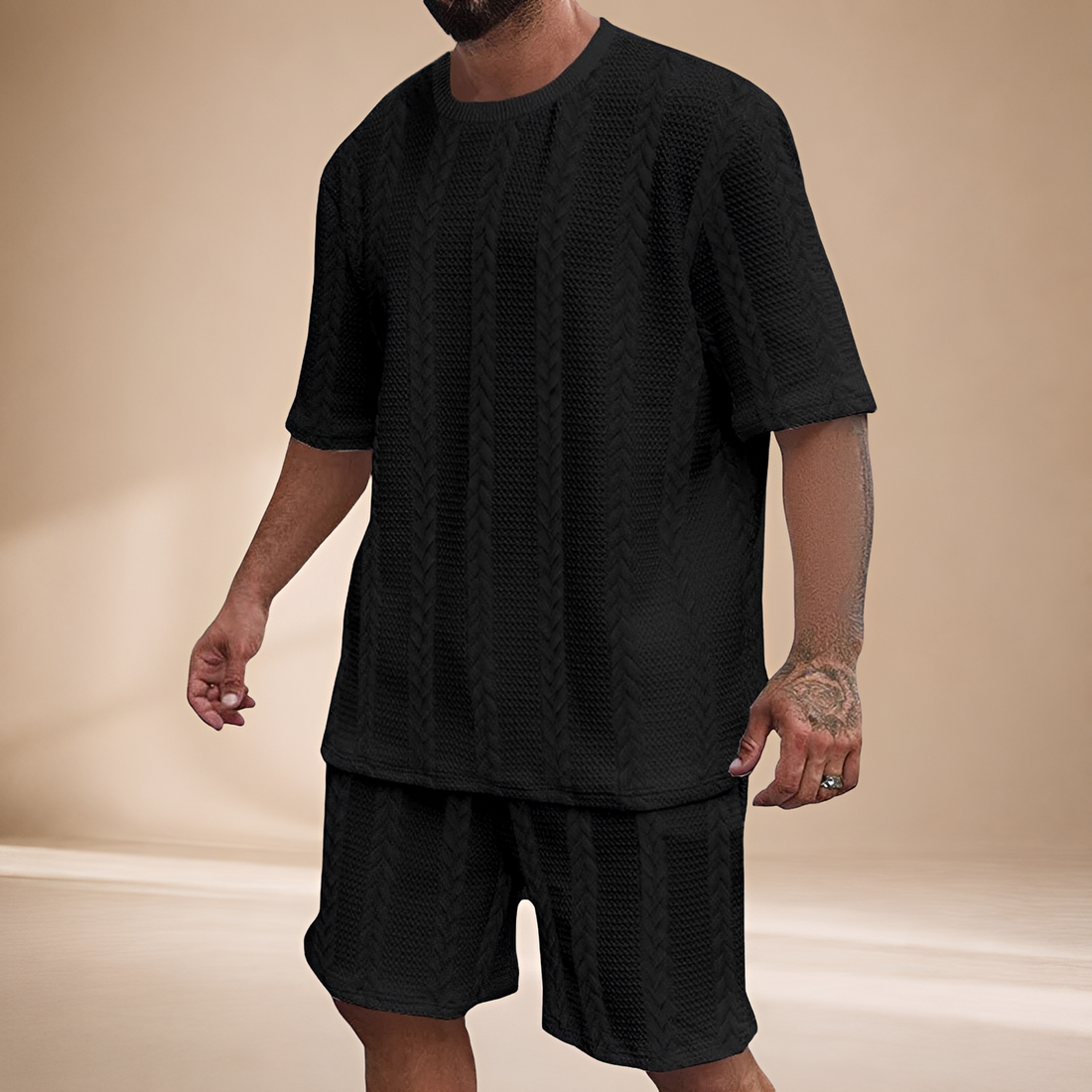 Johnston - Bequemes Set aus Shirt und Shorts