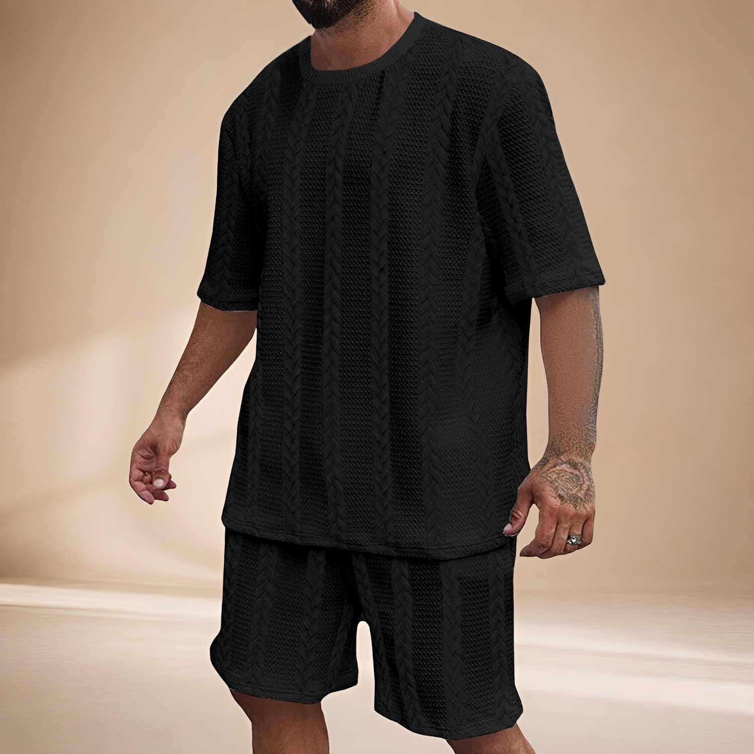 Johnston - Bequemes Set aus Shirt und Shorts