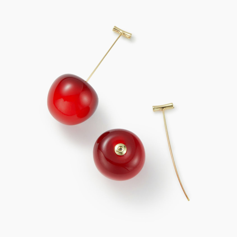 Rote Kirsch-Ohrringe - Ultraleichte Kirsch-Ohrringe
