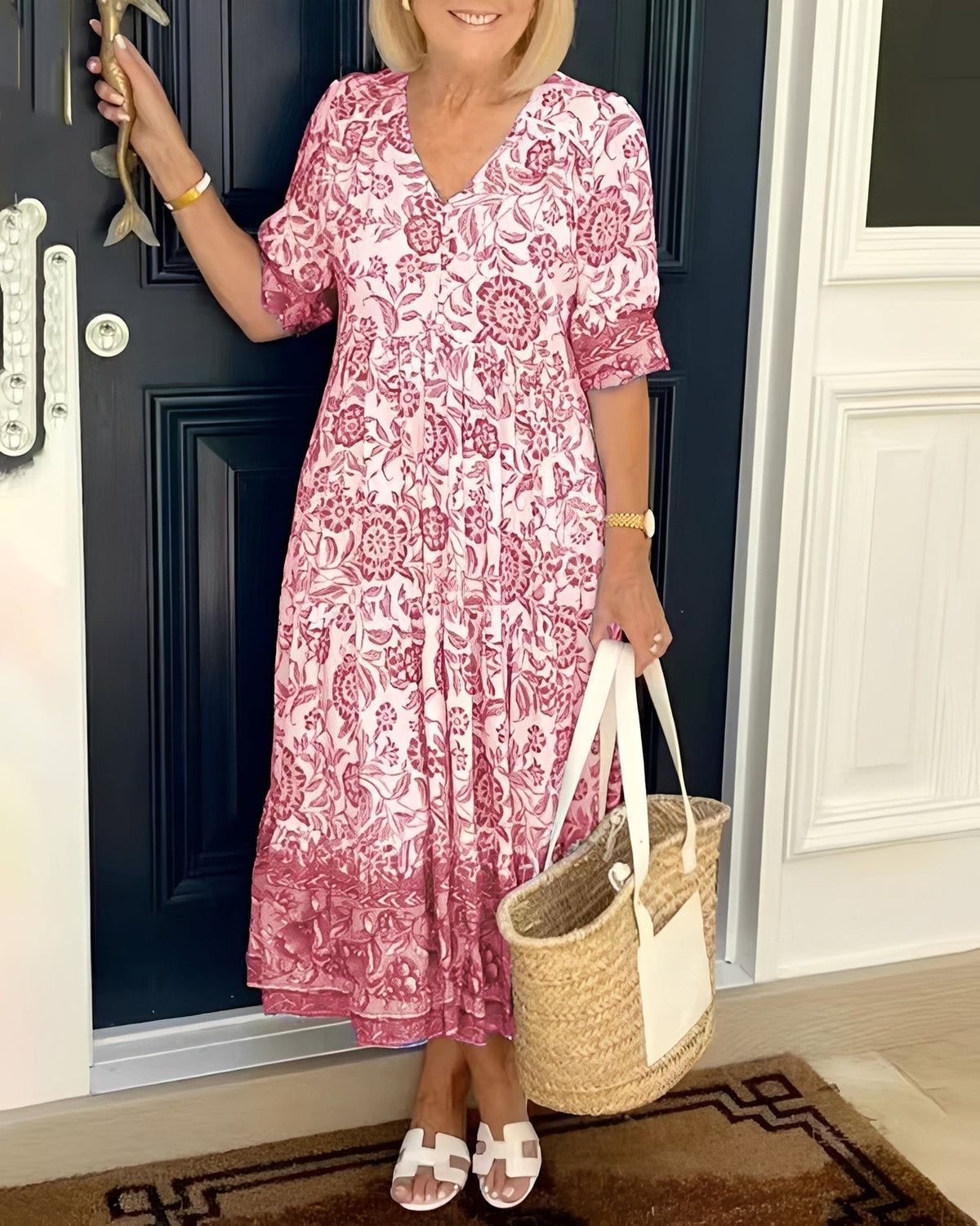 Tess - Lässiges Kleid mit Blumenmuster für Frauen