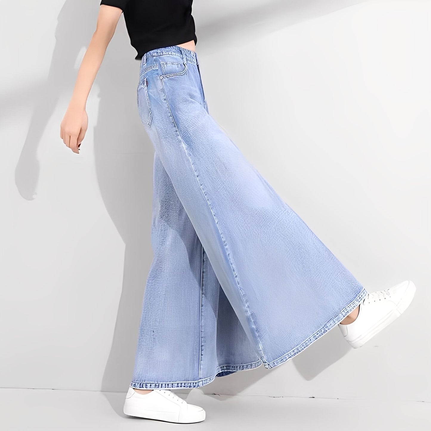 Isabelle - Stilvolle Damenjeans mit weitem Bein
