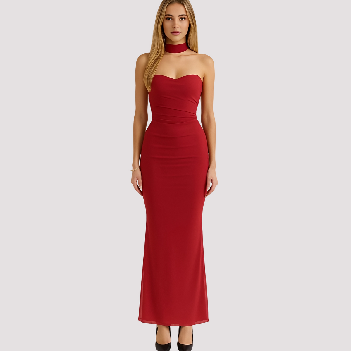 Antonia - Schickes Choker-Kleid in enger Passform
