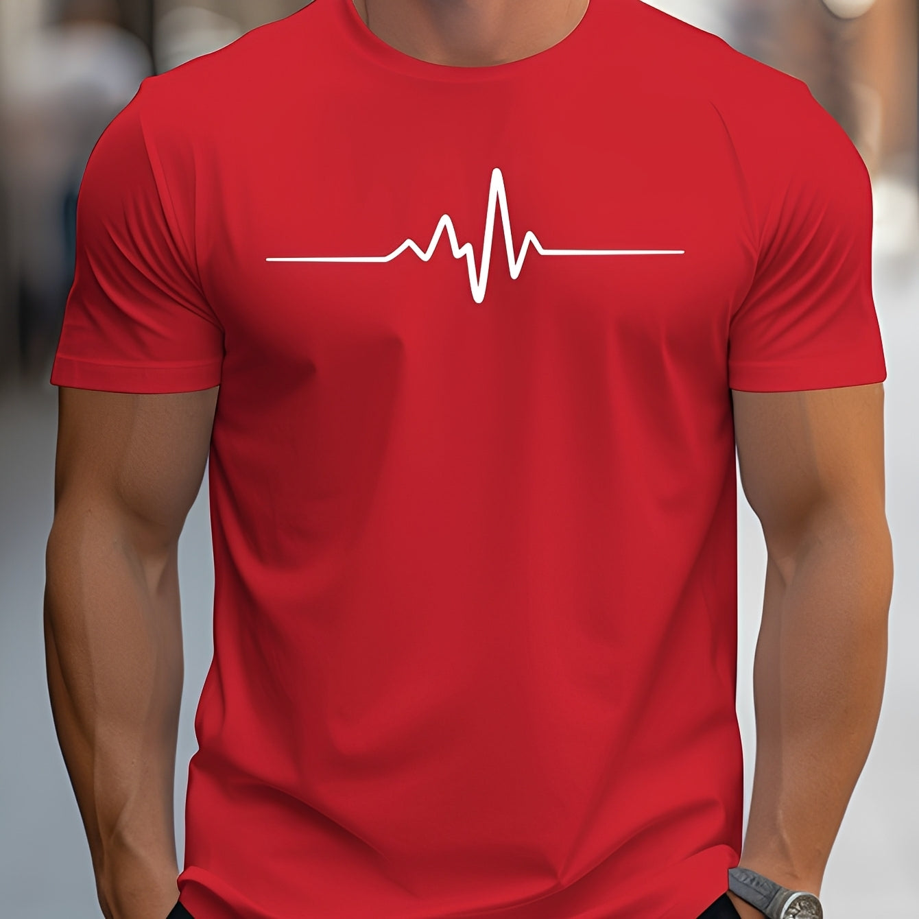 Russell - Bedrucktes Slim-Fit-T-Shirt für Männer