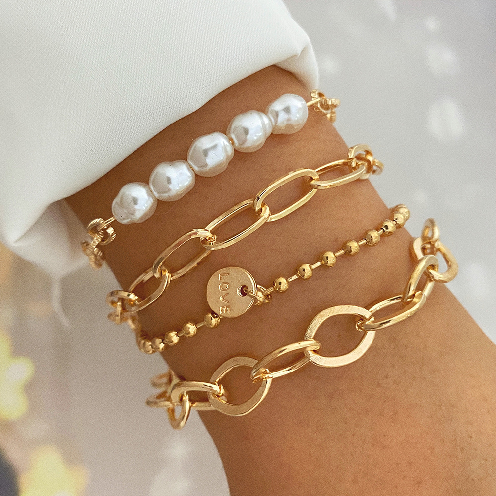 18K Goldarmband - Armbandset für Mädchen in Gold