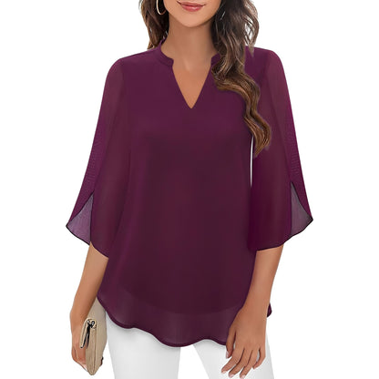 Vanessa - Bluse mit V-Ausschnitt für Damen