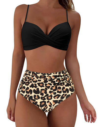 Jesse - Elegantes Bikini-Set mit hoher Taille für Frauen