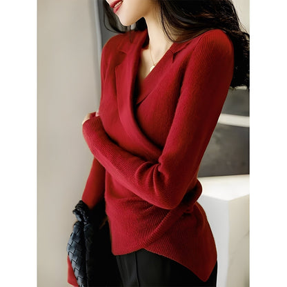 Yara - Eleganter Damenpullover mit langen Ärmeln