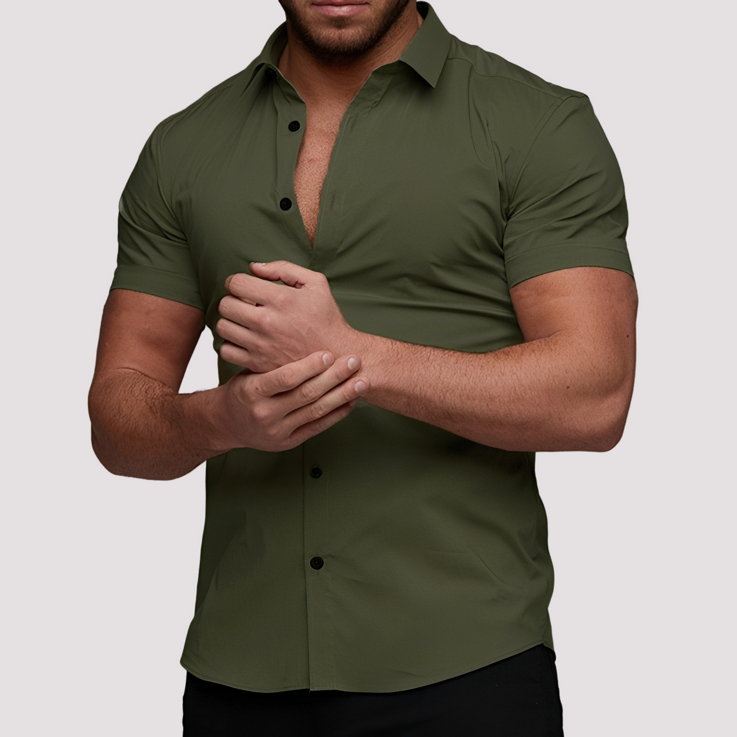 Oscar - Slim-Fit-Kurzarmhemd für Herren
