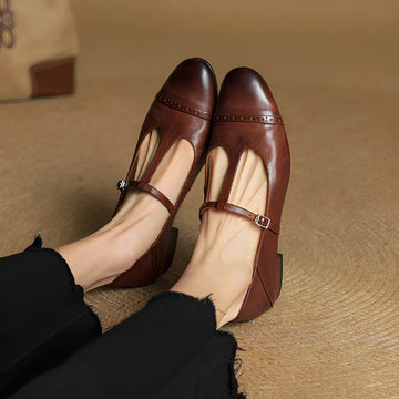 Bella - Moderne Ballerinas mit T-Schnalle