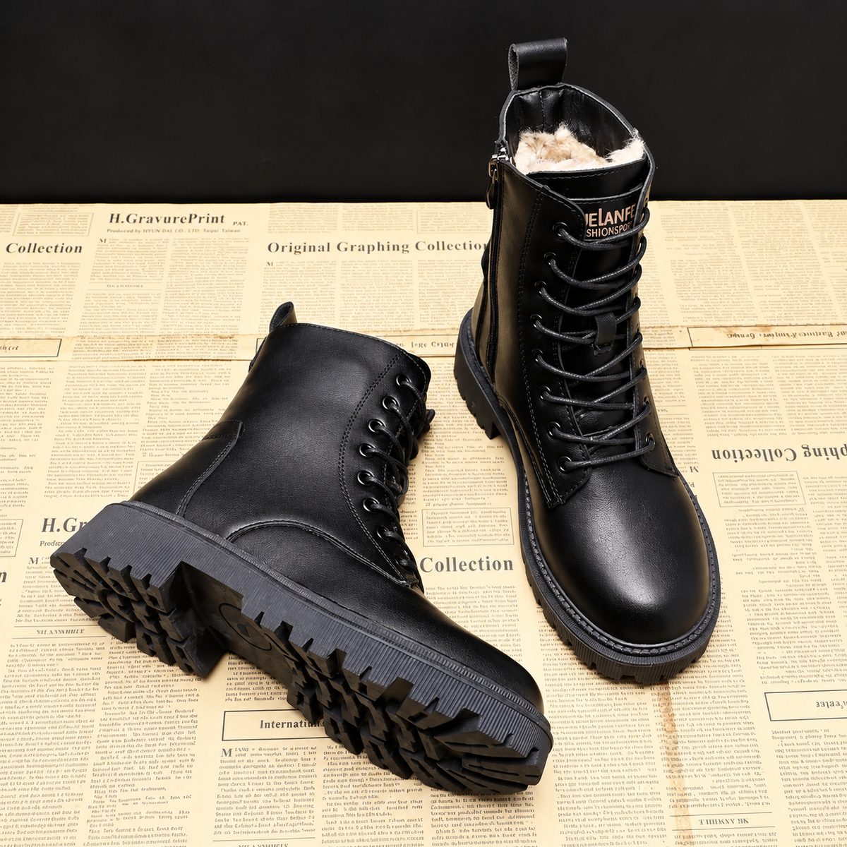 Delphine – Winterstiefel in Schwarz