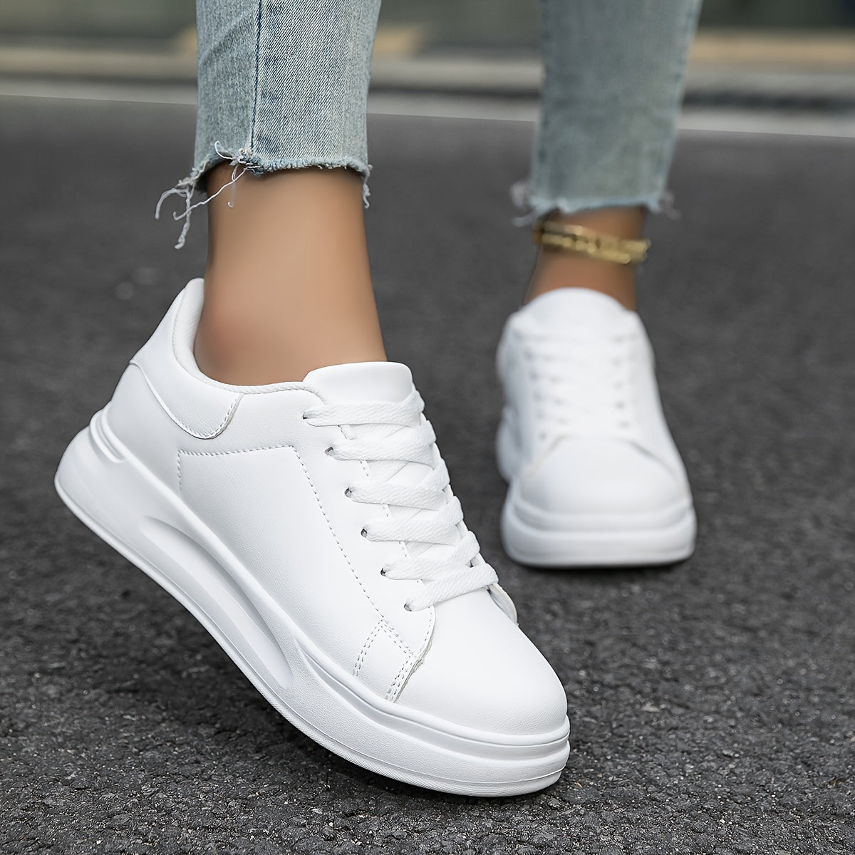 Layla - Weiße Damenschuhe für den Alltag