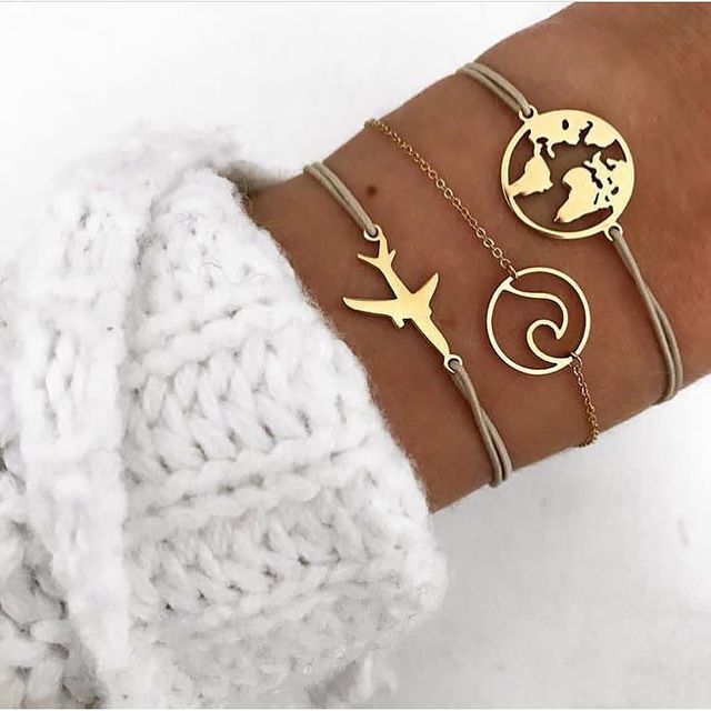 Alora – stilvolles Armbandset in Limettengrün