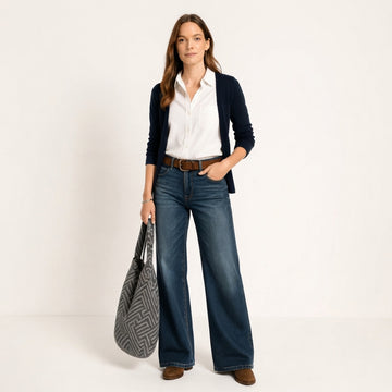 Majken - Elegante Jeans mit weitem Bein