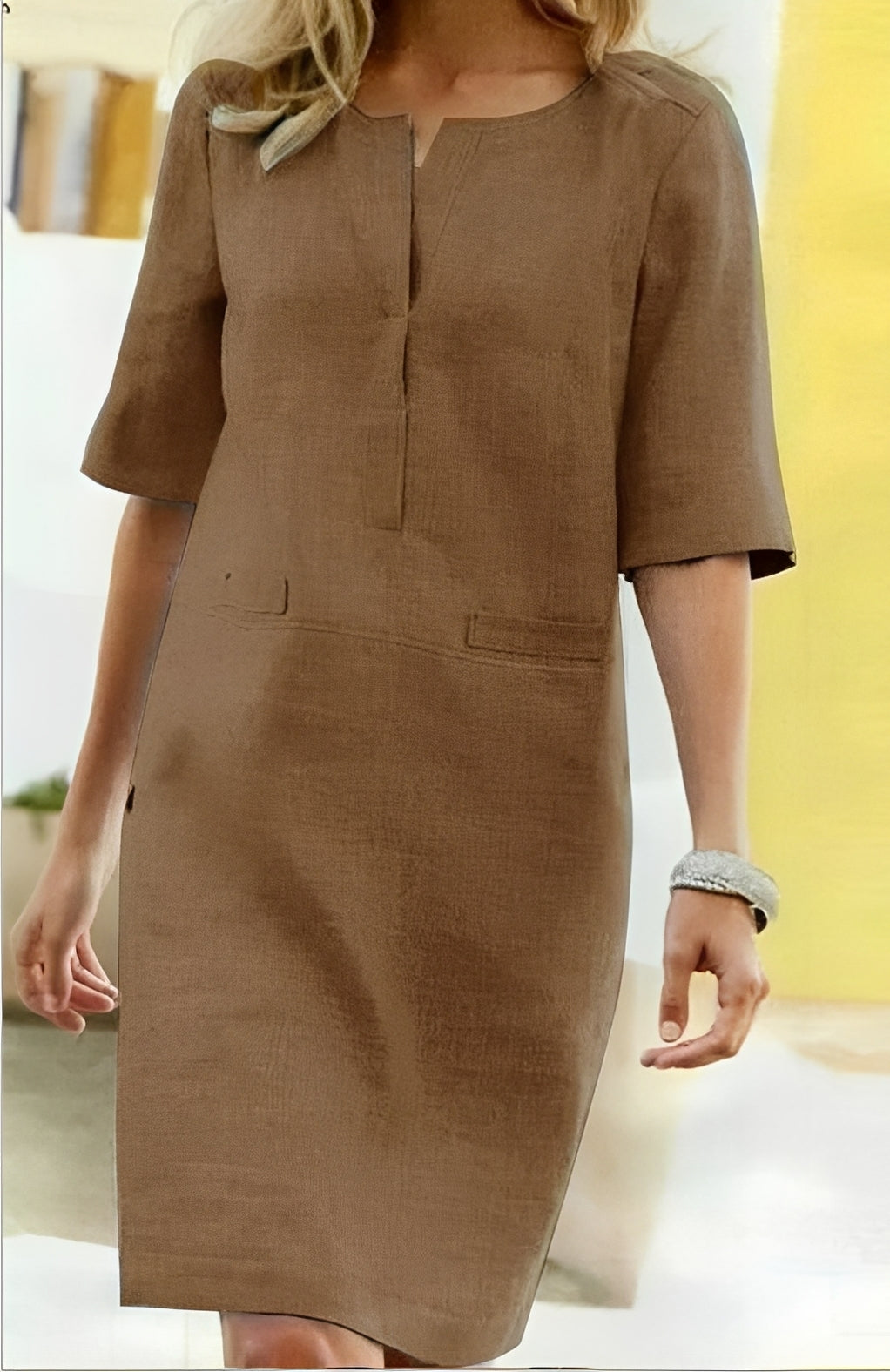 Bethany - Bequemes Sommerkleid mit kurzen Ärmeln für Frauen