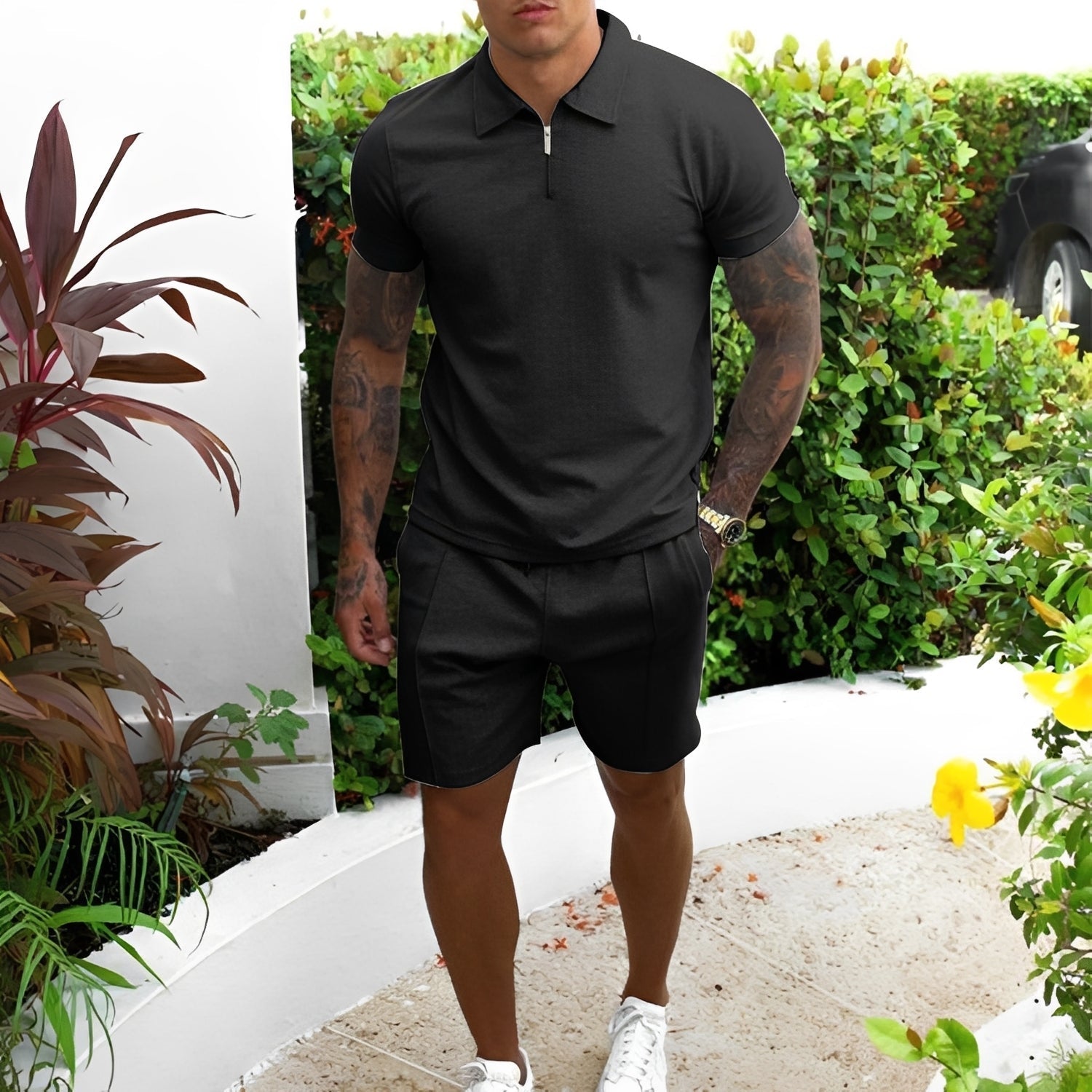 Richard - Ensemble Polo und Shorts lässig für Herren