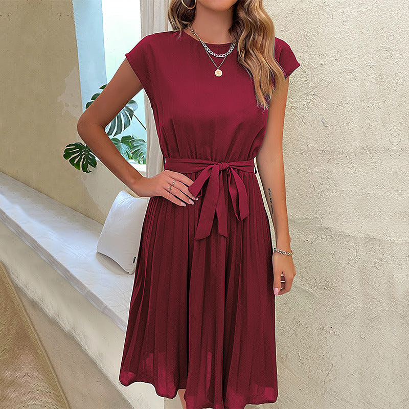 Nadia - Plissiertes elegantes Kleid für Frauen