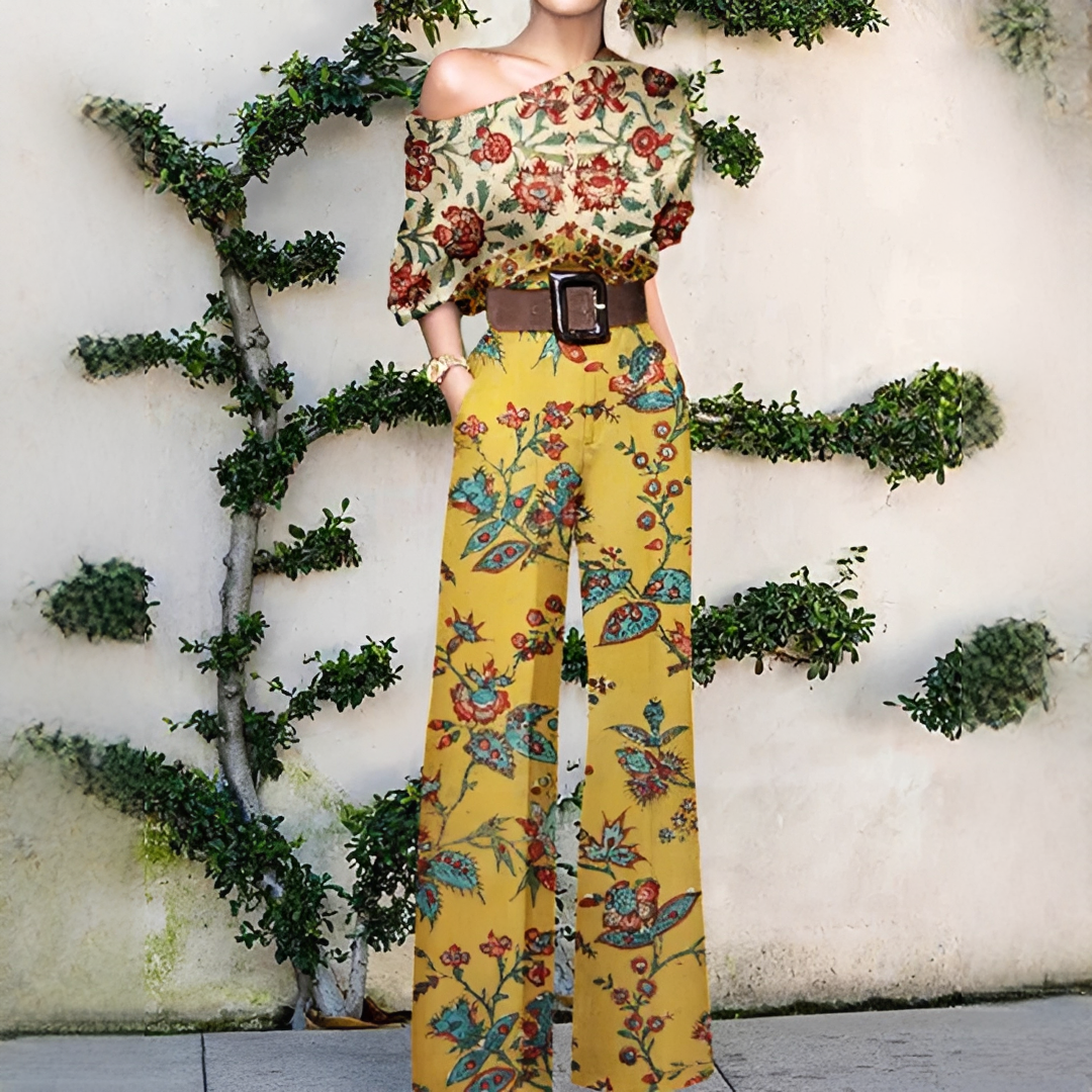 Chandrine - Asymmetrischer Overall mit weiten Beinen für Frauen
