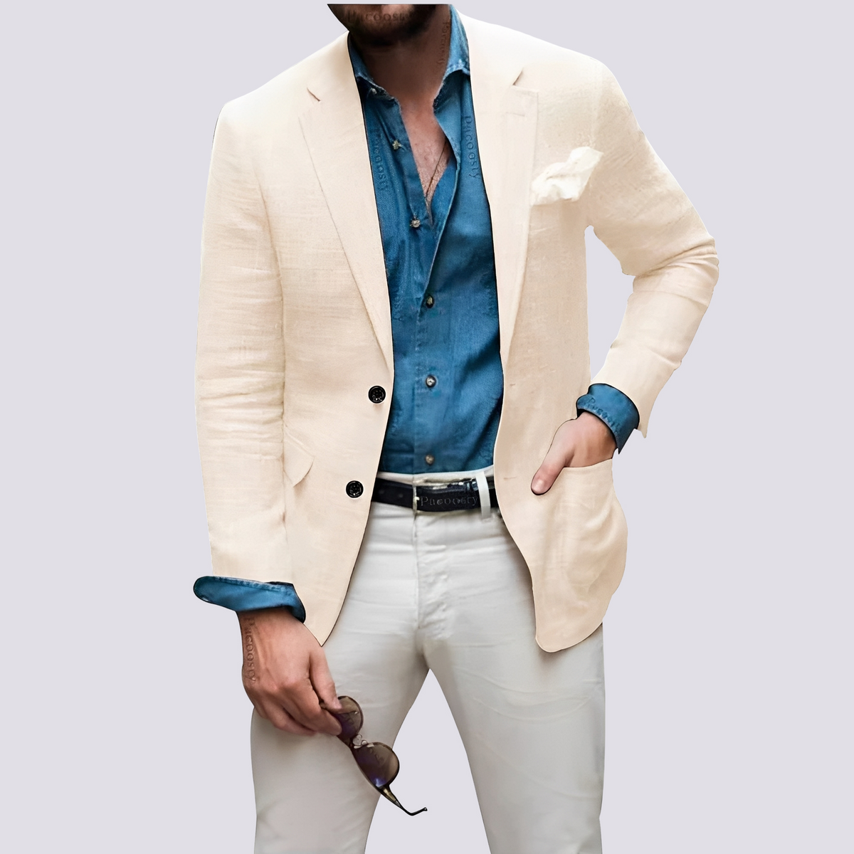 Glenn - Elegante Herrenjacke mit Knöpfen