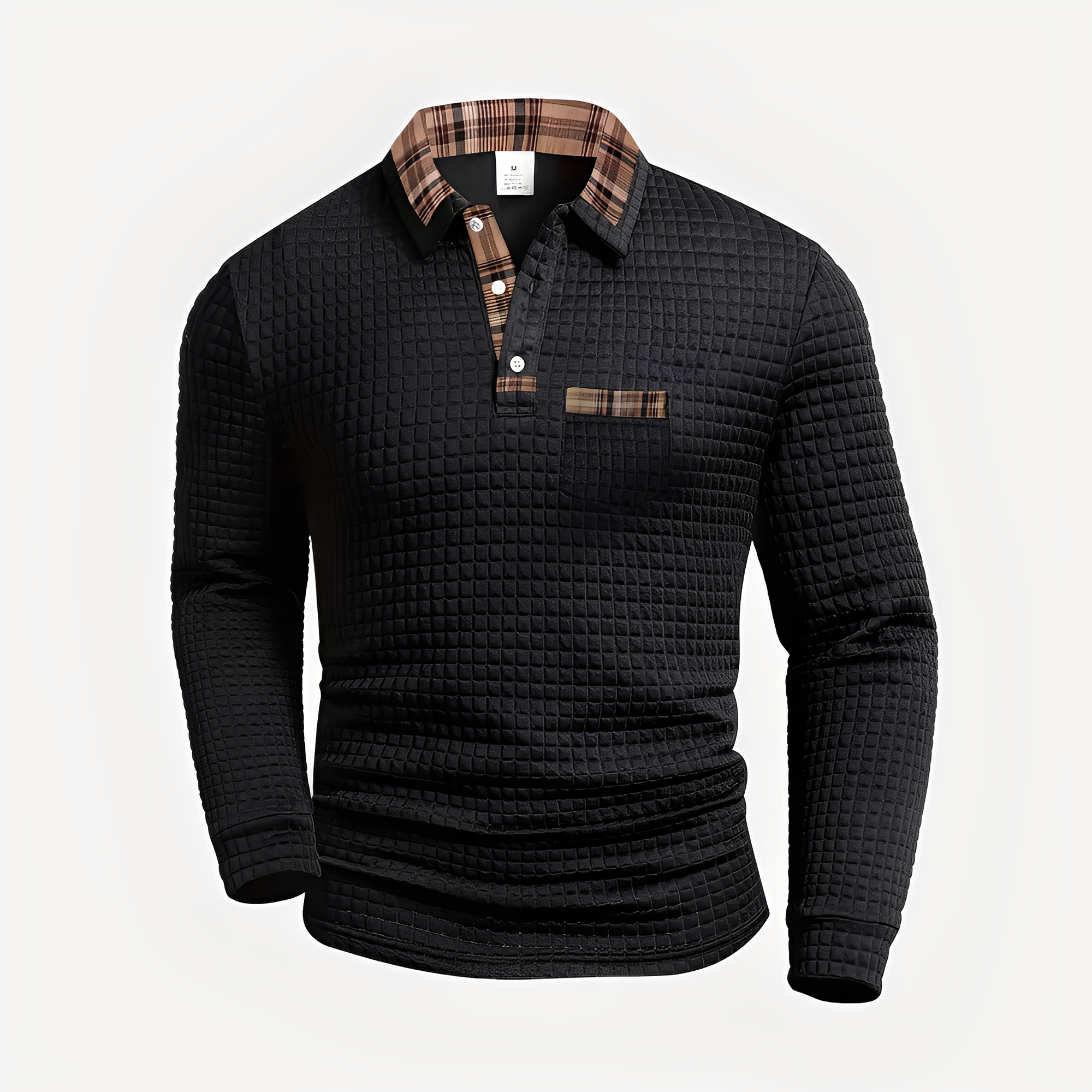 Morris - Elegantes Langarm-Poloshirt