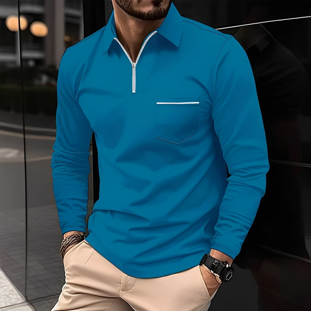 Florent - Komfortables Langarmshirt