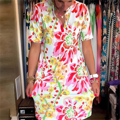 Abbie - Elegantes Kleid mit Blumenmuster für Frauen