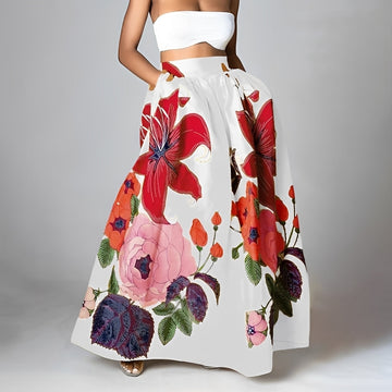 Jessica - Eleganter Boho-Rock mit hoher Taille für Frauen