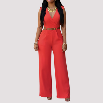 Esther - Eleganter Overall mit Gürtel für Frauen