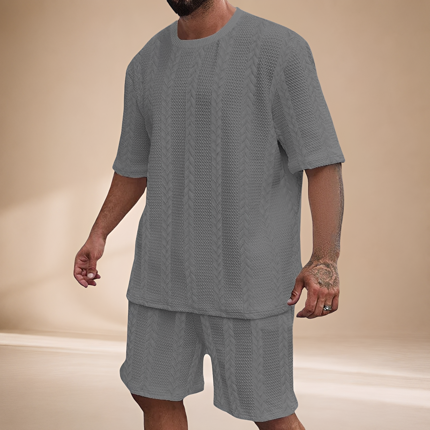 Johnston - Bequemes Set aus Shirt und Shorts