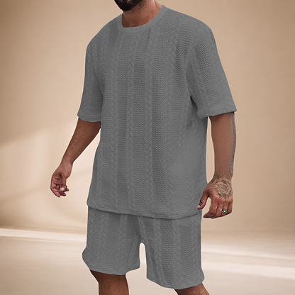 Johnston - Bequemes Set aus Shirt und Shorts