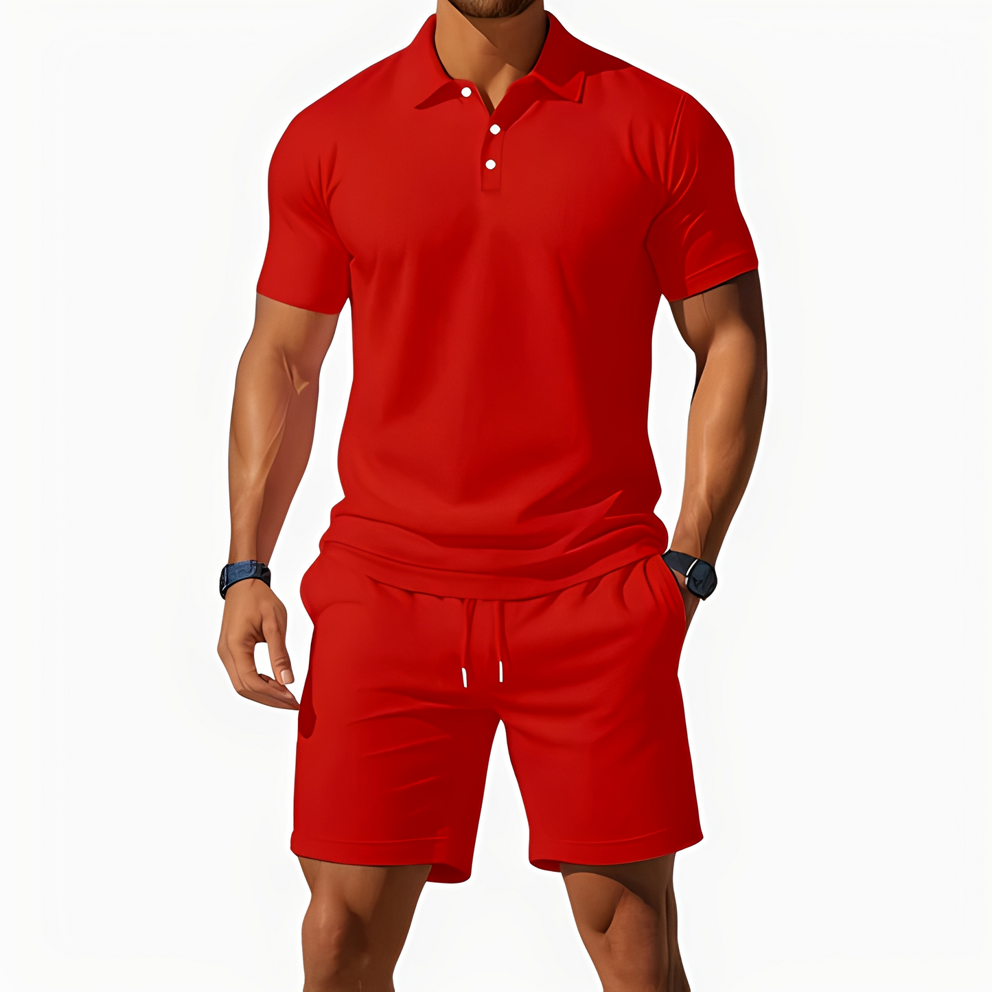 Aldrin - Ensemble Polo und Short Trend für Herren
