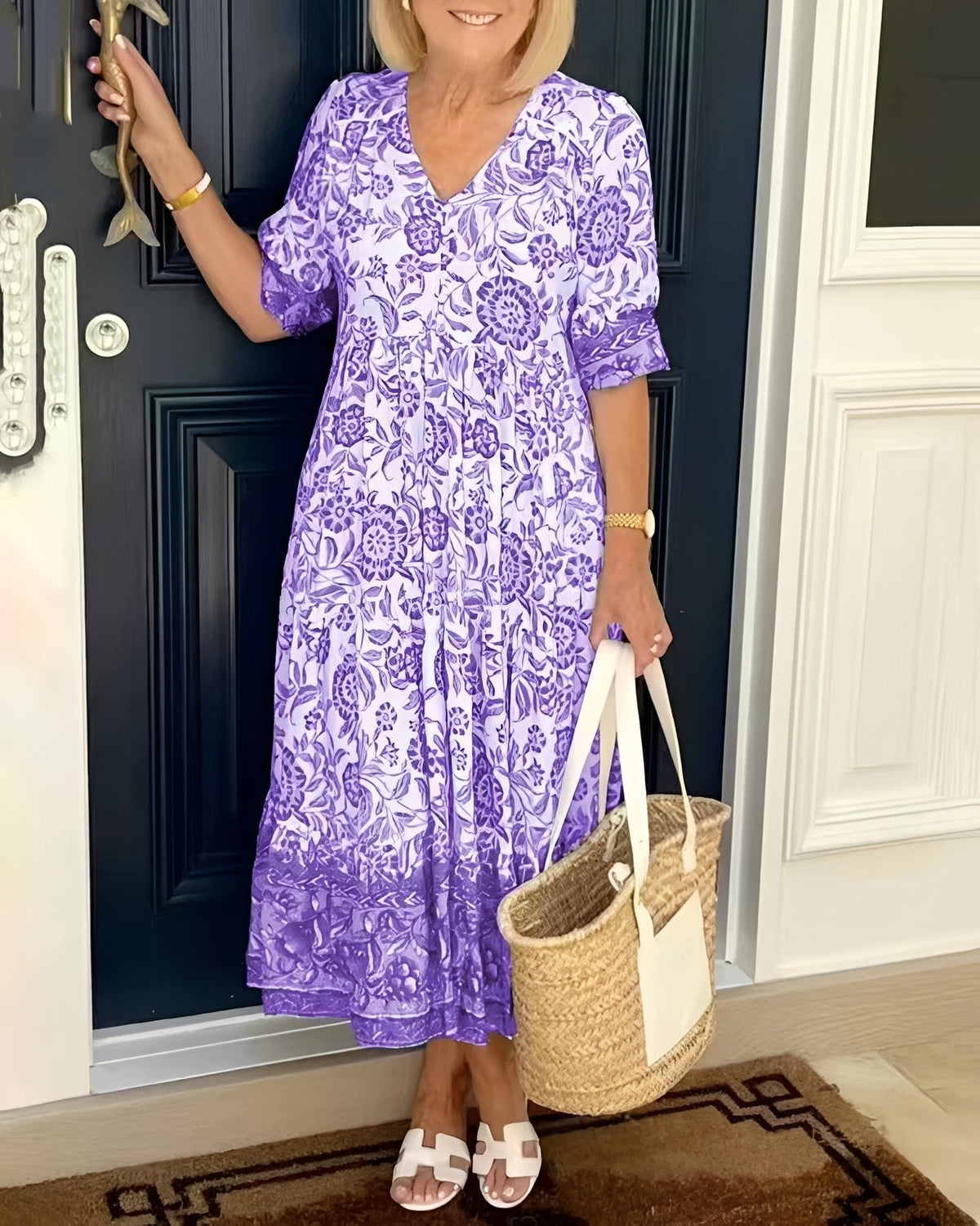 Tess - Lässiges Kleid mit Blumenmuster für Frauen