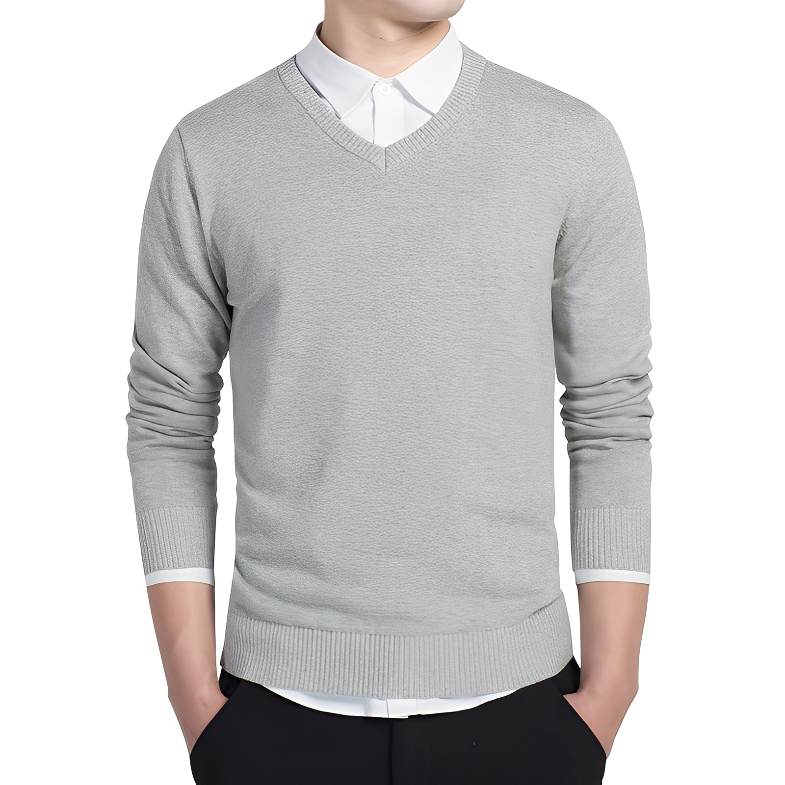 Tom - Bequemer V-Ausschnitt-Sweater
