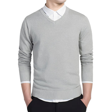 Tom - Bequemer V-Ausschnitt-Sweater