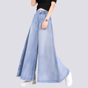 Cassie - Elegante Jeans mit weiten Beinen für Frauen