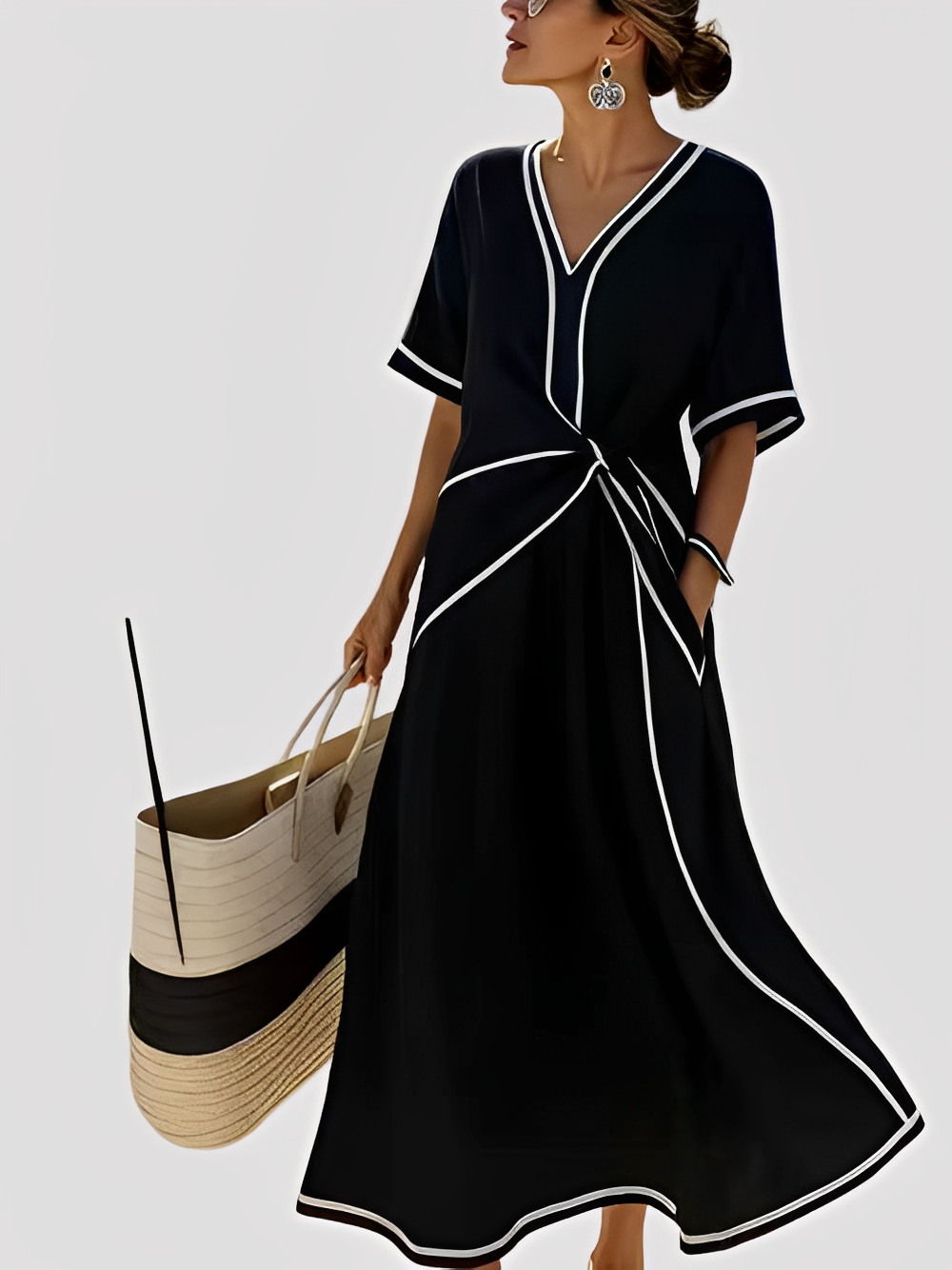 Mabel - Elegantes und lockeres Maxikleid für Frauen