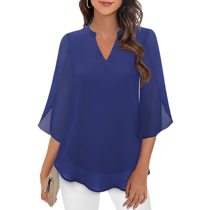 Vanessa - Bluse mit V-Ausschnitt für Damen