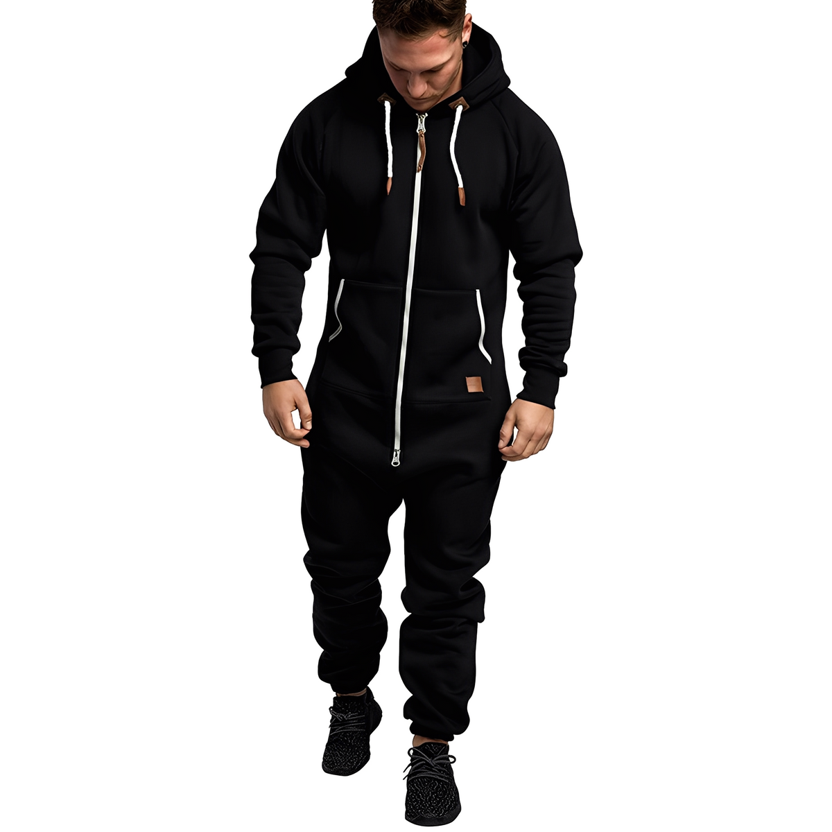 Benson – Bequemer Fleece-Overall für Herren mit Kapuze