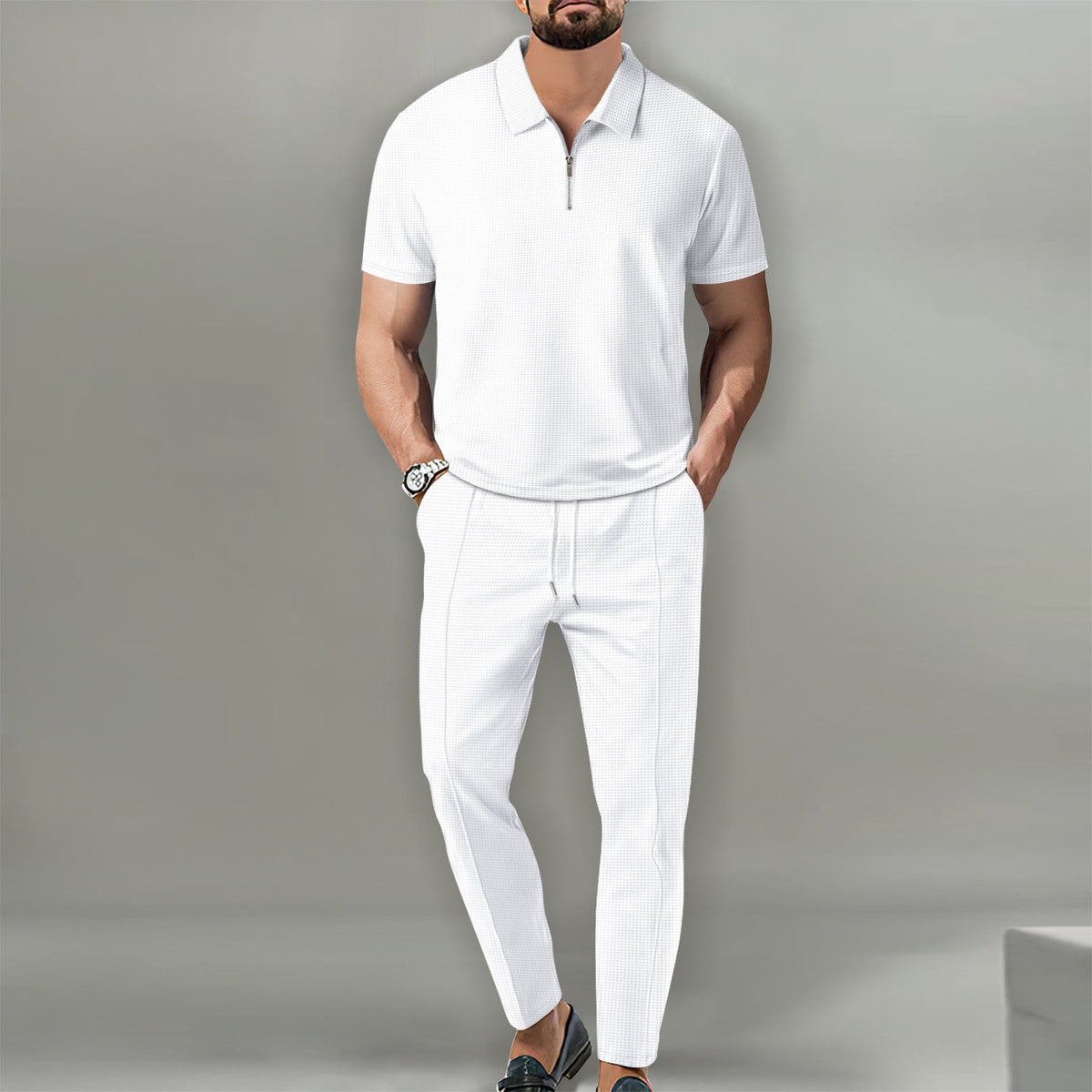 Charles - Elegantes Waffelset für Herren