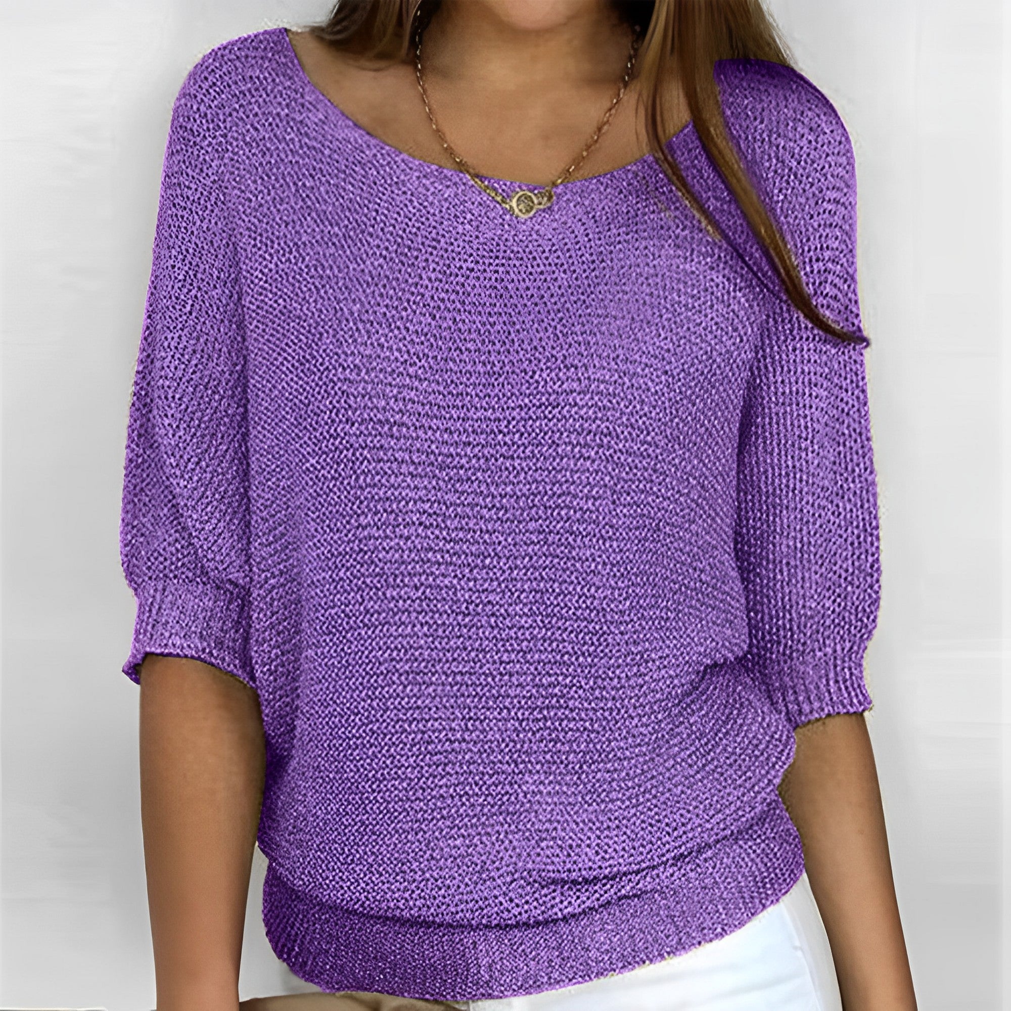 Leonie - Moderner Rundhals-Pullover