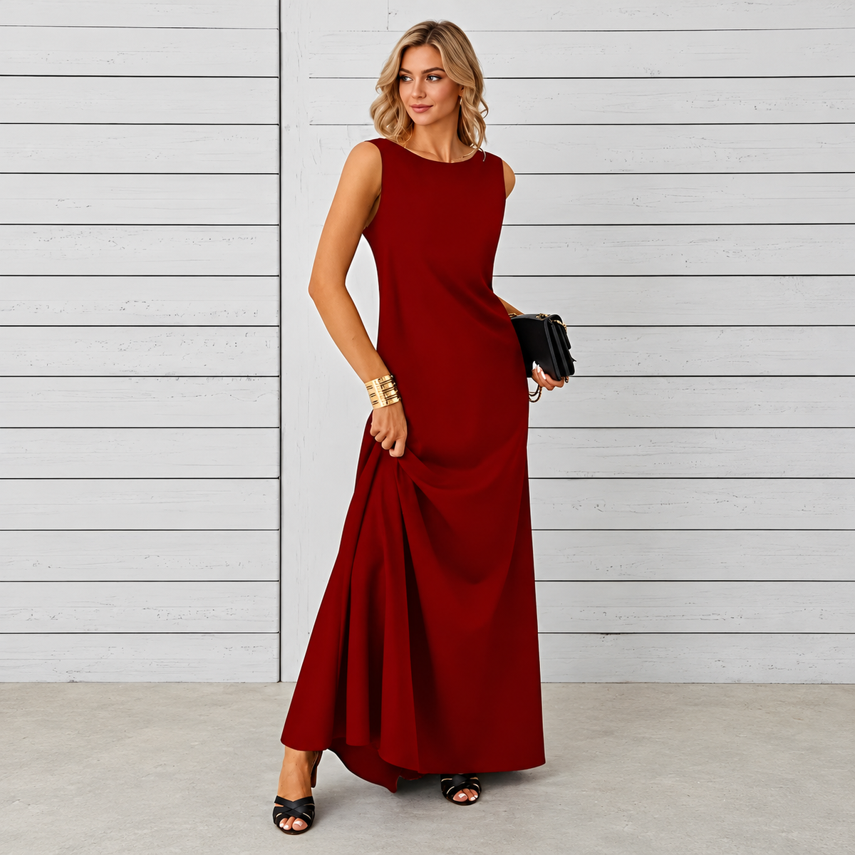 Saranna - Stilvolles Langkleid für Damen